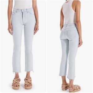 Mother The Insider Crop Step Fray in Sexico Mexico Light Wash Size 25
